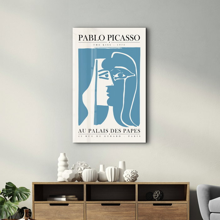 Wallity Pintura Decorativa de Vidrio Templado Multicolor 46 x 72 cm